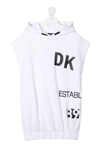 Dkny Kids Felpa con stampa - Bianco