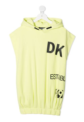 Dkny Kids Vestito con cappuccio - Giallo