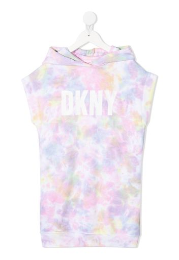 Dkny Kids Vestito con fantasia tie-dye - Rosa