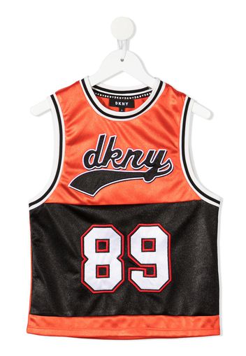 Dkny Kids Canotta con stampa - Arancione