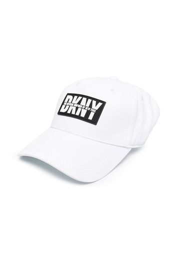 Dkny Kids logo patch cap - Bianco