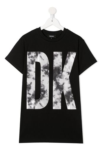 Dkny Kids logo-print T-Shirt dress - Nero