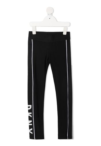 Dkny Kids Leggings con stampa - Nero