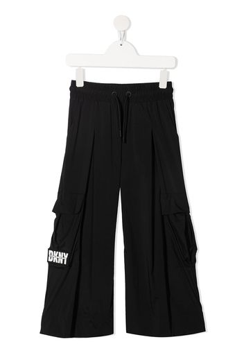 Dkny Kids Pantaloni a gamba ampia - Nero