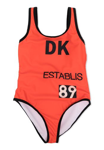 Dkny Kids Costume intero con stampa - Arancione