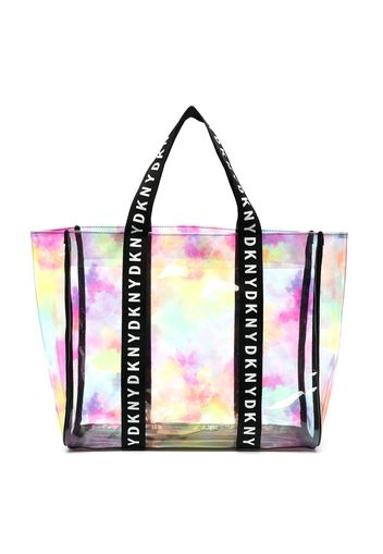 Dkny Kids Borsa tote con fantasia tie dye - Toni neutri