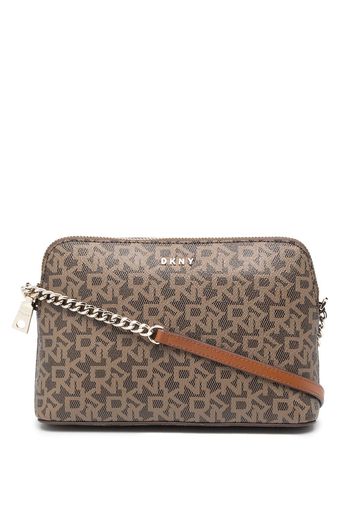 DKNY Bryan logo-print crossobody bag - Marrone