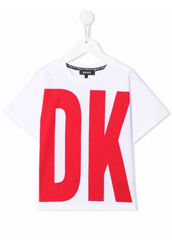 Dkny Kids T-shirt con stampa oversize - Bianco