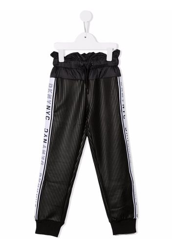 Dkny Kids paperbag waist tracksuit bottoms - Nero