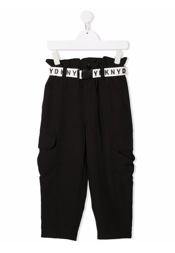 Dkny Kids stretch cargo trousers - Nero