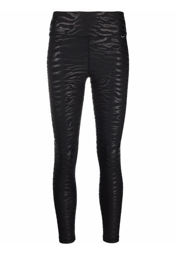 DKNY tiger print leggings - Nero