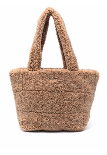 DKNY faux-shearling shopper tote - Toni neutri