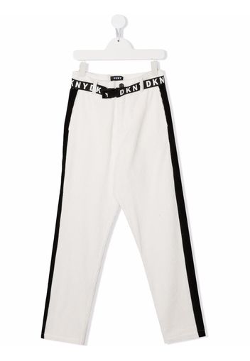 Dkny Kids TEEN corduroy slim-fit trousers - Bianco