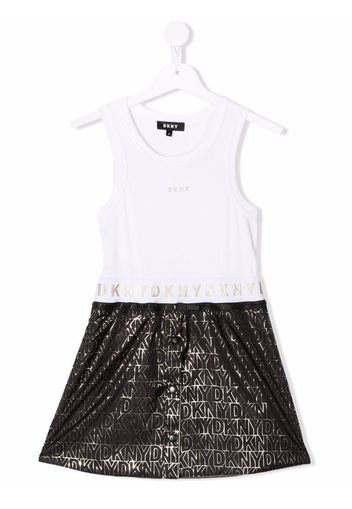 Dkny Kids TEEN detachable-skirt dress - Bianco