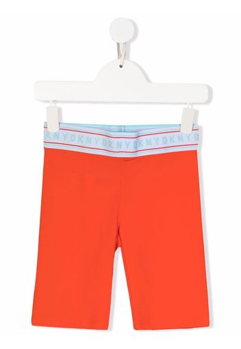 Dkny Kids Shorts da ciclismo con logo - Arancione