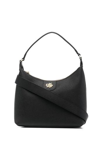 DKNY Carol logo-plaque leather tote bag - Nero