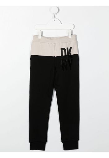 Dkny Kids tapered-leg joggers - Nero