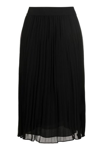 DKNY chiffon midi skirt - Nero