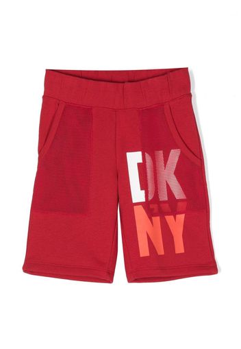 Dkny Kids logo-print bermuda shorts - Rosso