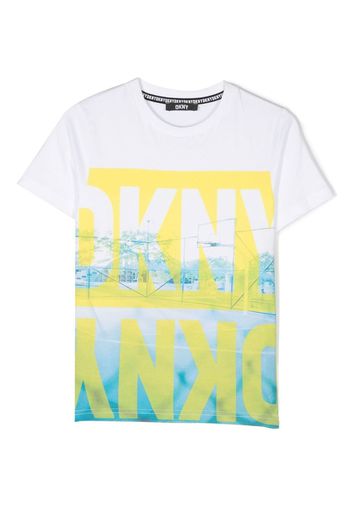 Dkny Kids T-shirt con stampa grafica - Bianco