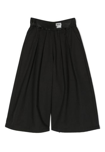 Dkny Kids wide-leg cropped trousers - Nero