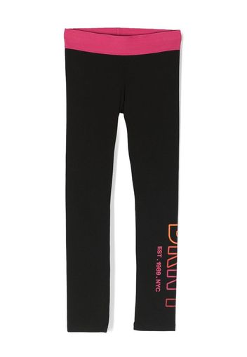 Dkny Kids logo-print leggings - Nero