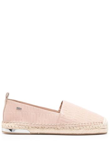 DKNY Makalina monogram-pattern espadrilles - Toni neutri