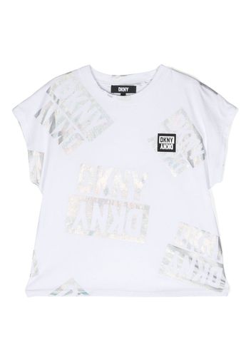 Dkny Kids logo print T-shirt - Bianco