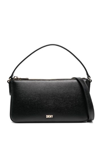 DKNY Bryant logo-lettering leather crossbody bag - Nero