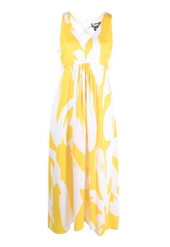 DKNY all-over floral-print maxi dress - Giallo