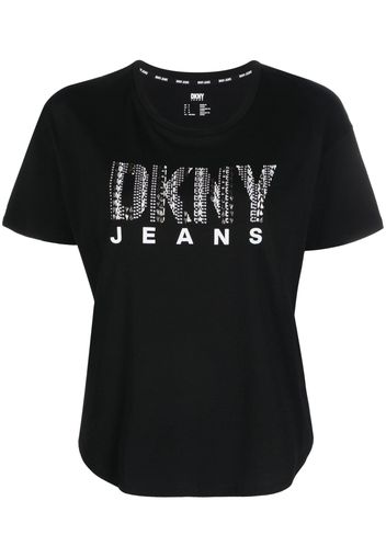 DKNY logo-print T-shirt - Nero