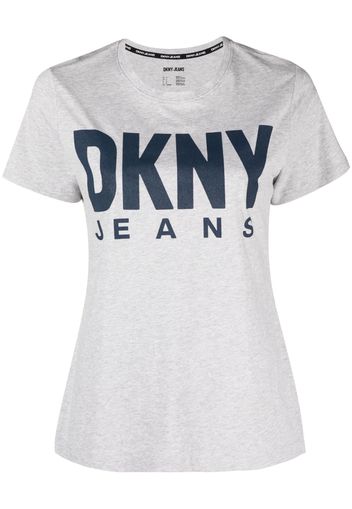 DKNY logo-print T-shirt - Grigio