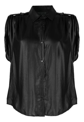 DKNY shoulder roll-tab blouse - Nero