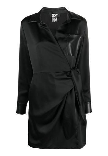 DKNY wrapped blazer dress - Nero