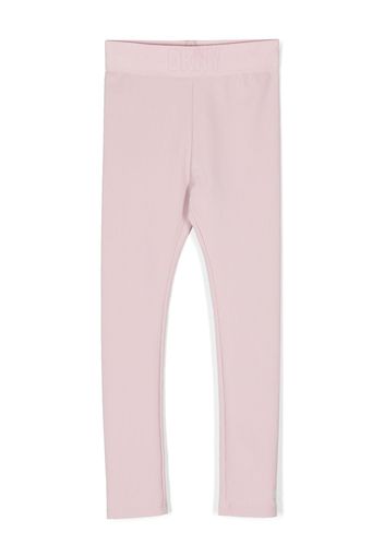 Dkny Kids Leggings con banda logo - Viola