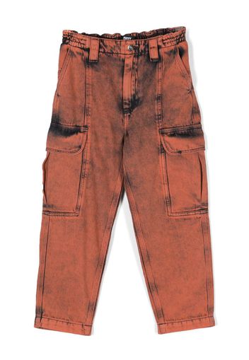 Dkny Kids Jeans affusolati con applicazione - Rosso