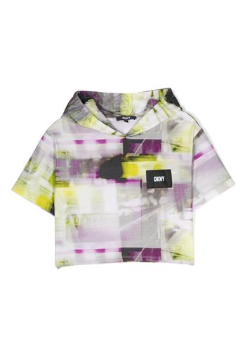 Dkny Kids T-shirt NYC Lights con stampa - Verde