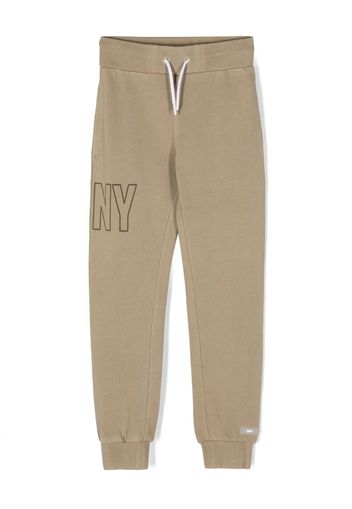 Dkny Kids Pantaloni sportivi con stampa - Verde