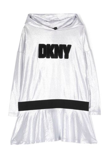 Dkny Kids Abito con cappuccio - Grigio