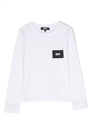 Dkny Kids T-shirt con applicazione - Bianco