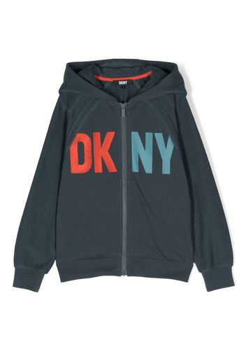 Dkny Kids Felpa con zip - Blu