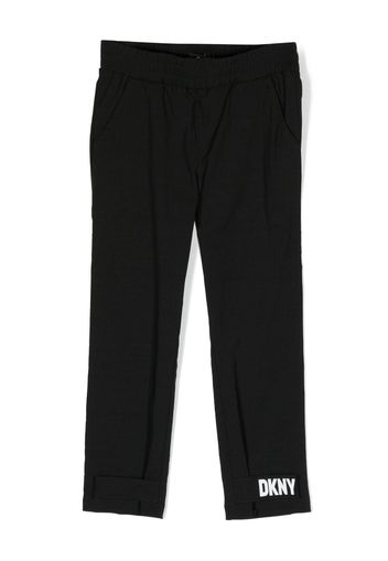 Dkny Kids Pantaloni con banda logo - Nero