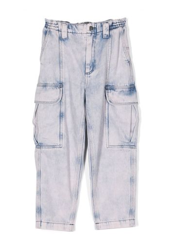 Dkny Kids Jeans affusolati con applicazione - Viola