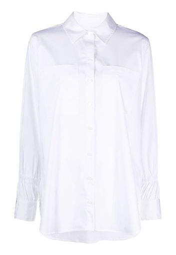 DKNY spread-collar button-up shirt - Bianco