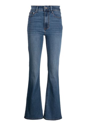 DKNY high-rise flared jeans - Blu