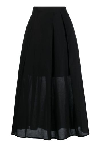 DKNY Gonna midi plissettata - Nero