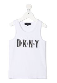 Dkny Kids Top smanicato con stampa - Bianco