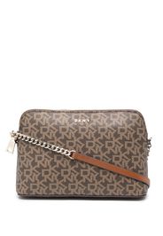 DKNY Bryan logo-print crossobody bag - Marrone