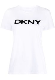 DKNY logo-print cotton T-shirt - Bianco