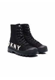 Dkny Kids logo-print sneakers - Nero